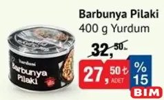 YURDUM BARBUNYA PİLAKİ 400 G